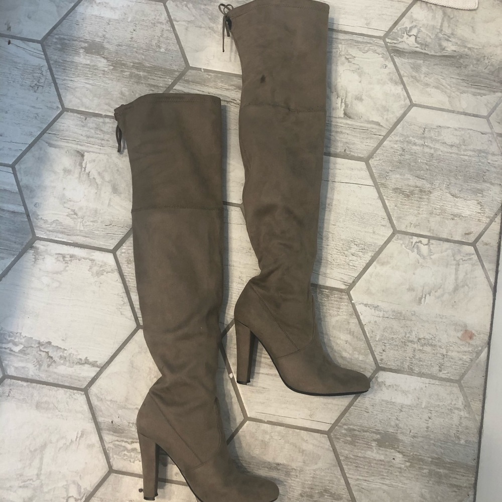 Steve Madden over-the-knee faux suede boots